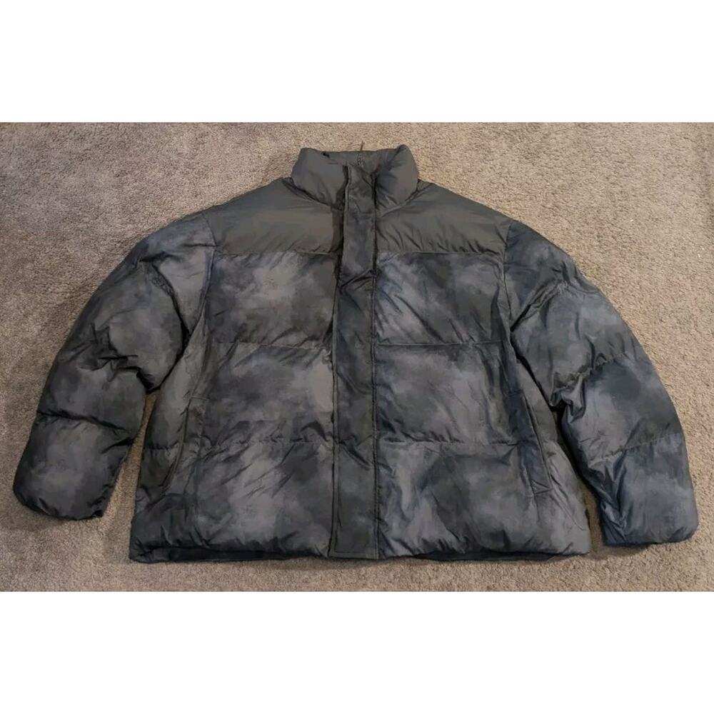 Fabletics Essential Puffer Onyx Smudge Jacket JT2357085-8453 Women's Size 2X